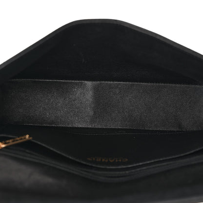 Chanel Lambskin Quilted Crystal Chocolate Bar Charm Flap Black 5 of 15