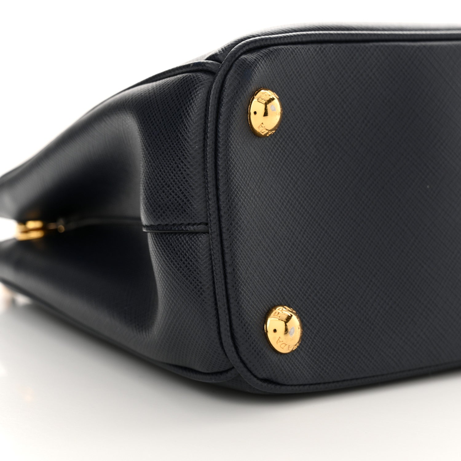 Prada Saffiano Mini Galleria Double Zip Tote Baltico 7 of 8