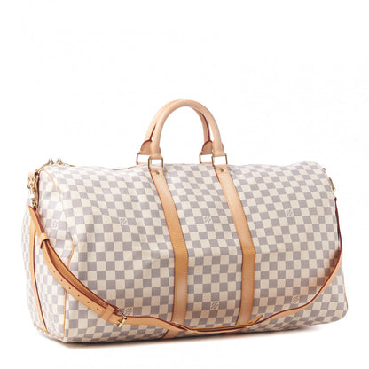 Louis Vuitton Damier Azur Keepall Bandouliere 55 3 of 9