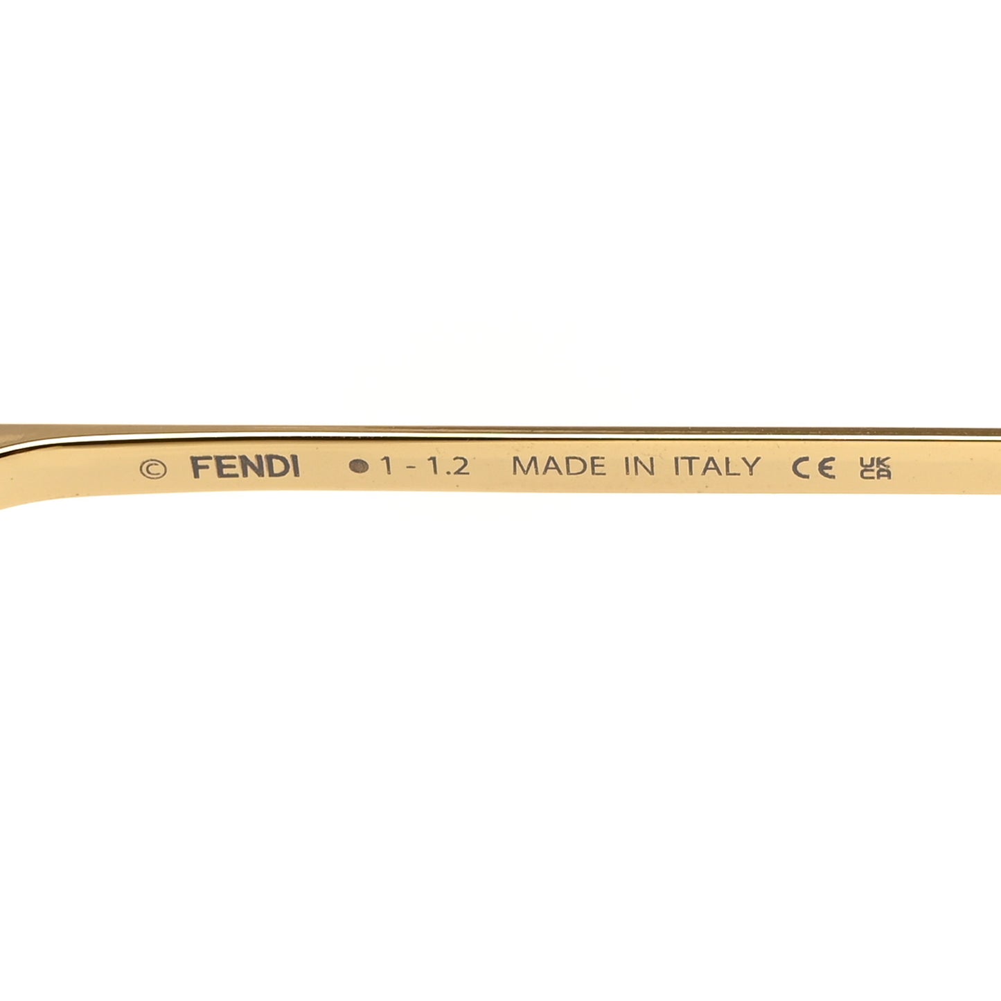 Metal Sky Rectangular Sunglasses FE40043U Gold Brown