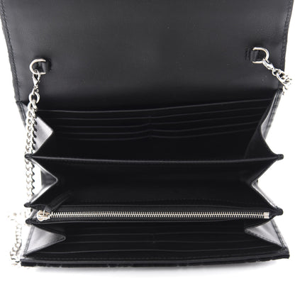Gucci Velvet GG Monogram Mini Dionysus Chain Wallet Black 5 of 10