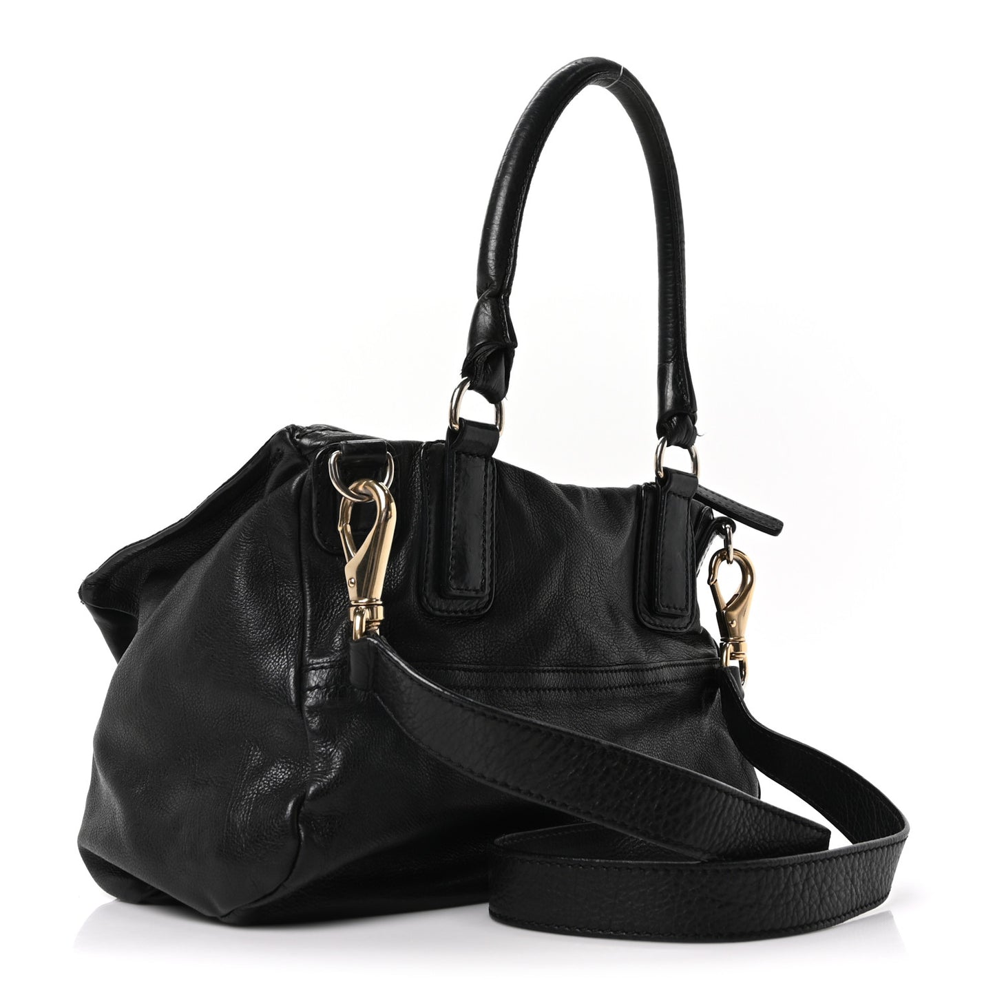 Sugar Goatskin Large Pandora   Black