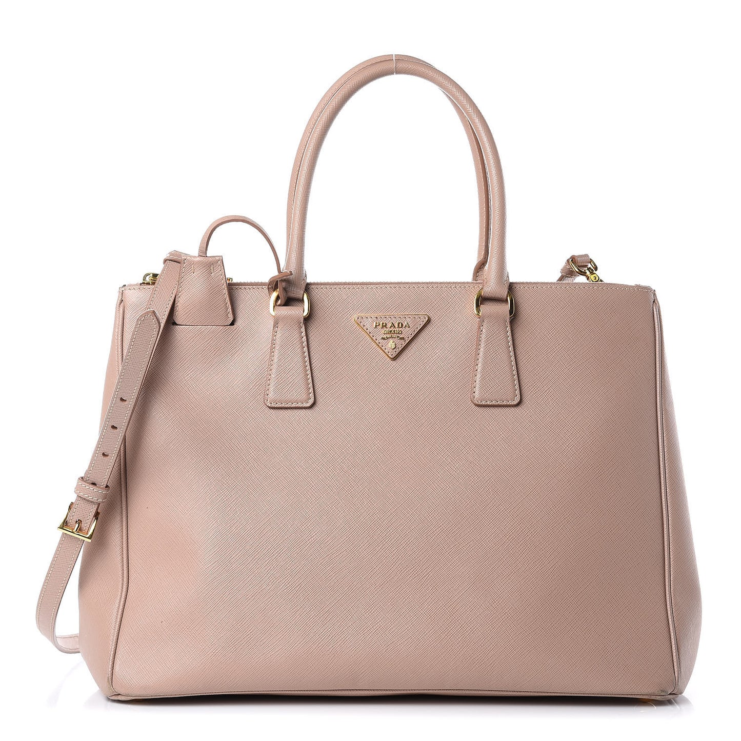 Saffiano Medium Galleria Double Zip Tote Cammeo