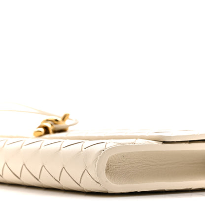 Bottega Veneta Nappa Intrecciato Long Andiamo Top Handle Clutch Sea Salt 10 of 10