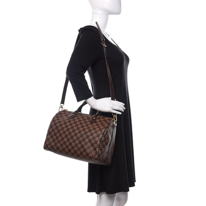 Louis Vuitton Damier Ebene Speedy Bandouliere 30 2 of 10