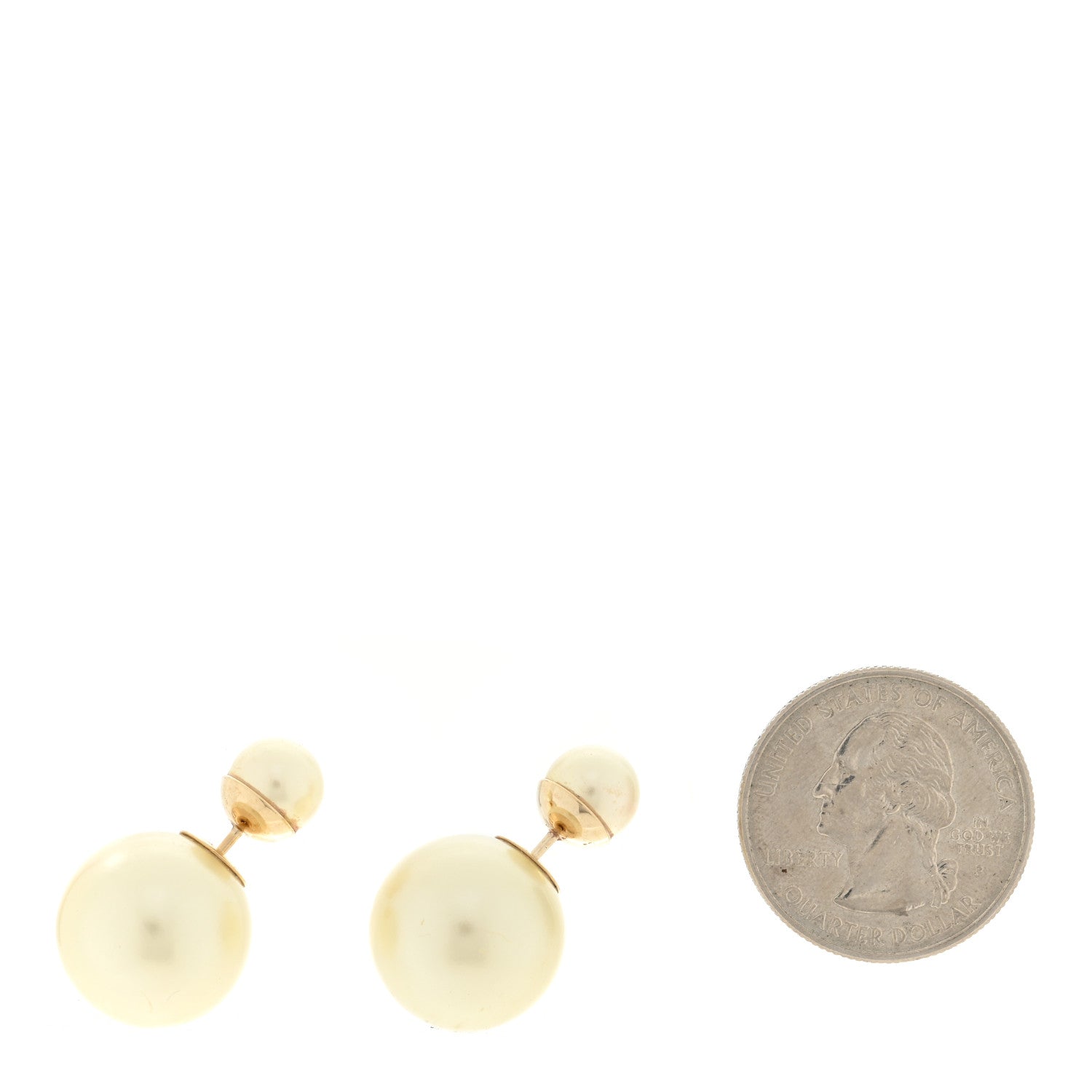 Christian Dior Pearl Mise En Dior Tribal Earrings Gold 2 of 4