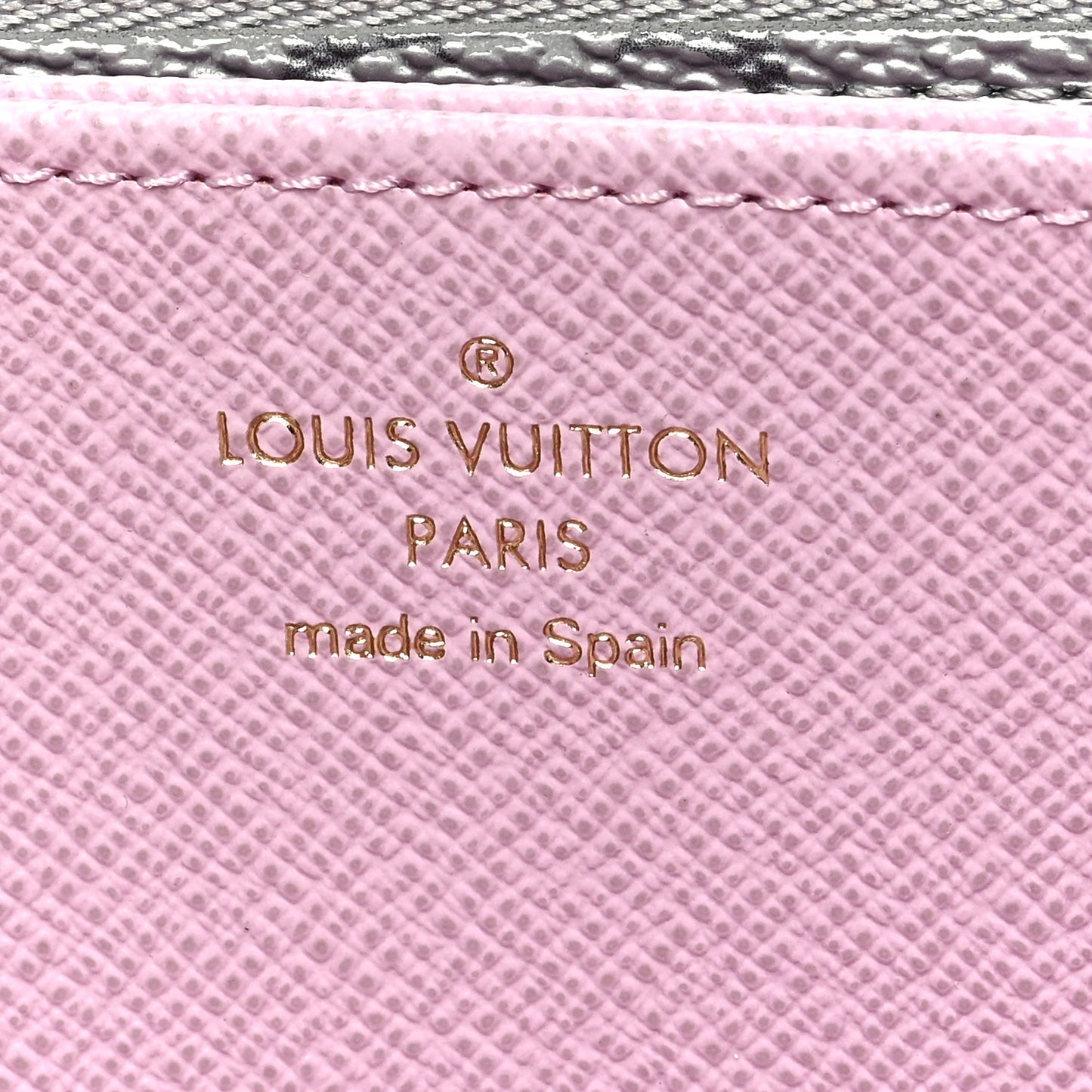 Metallic Monogram LV Garden Zippy Wallet Silver