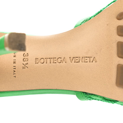 Bottega Veneta Mesh Nappa Stretch Ankle Tie 90mm Sandals 38.5 Grass 7 of 9