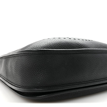 Hermes Taurillon Clemence Evelyne III PM Black 9 of 10