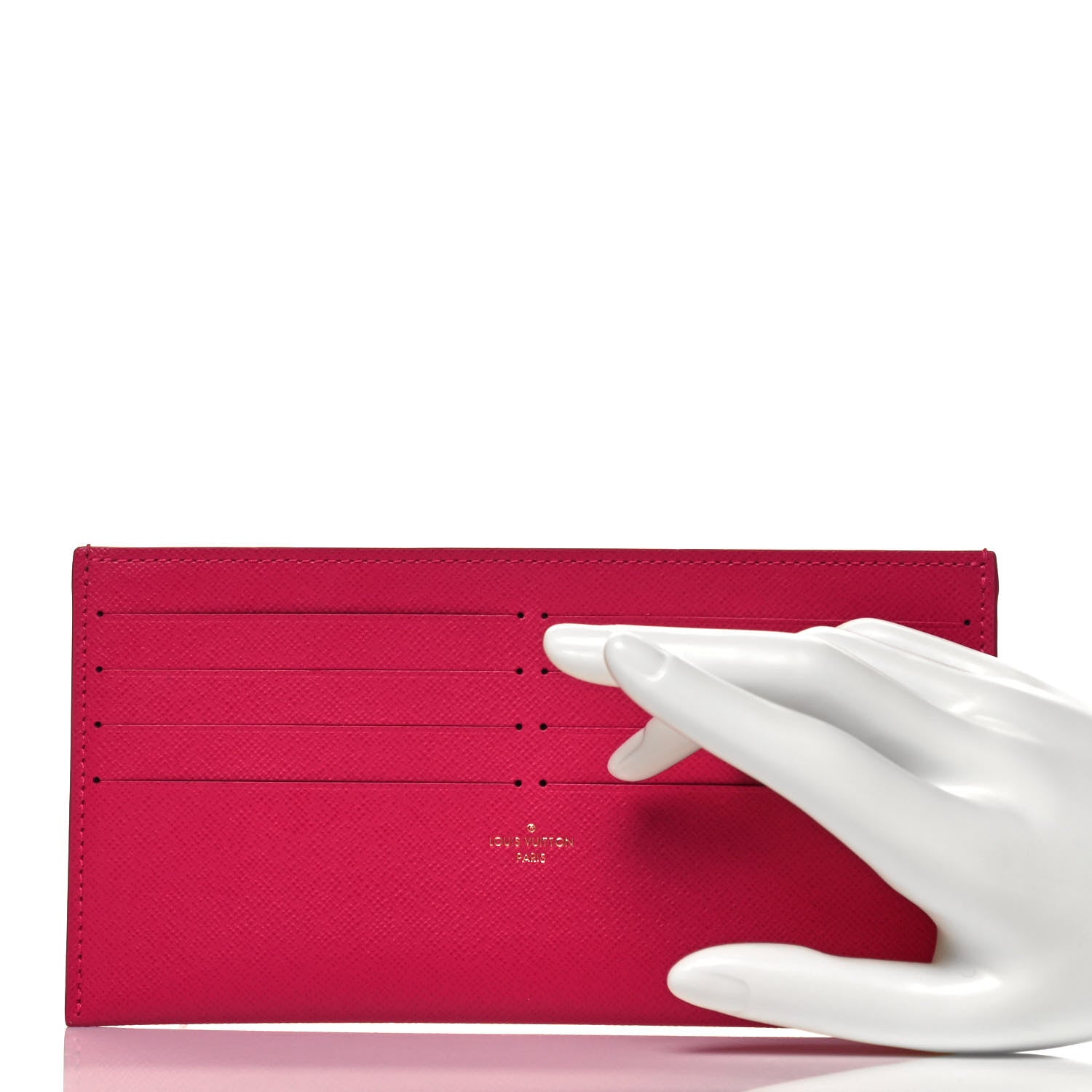 Louis Vuitton Calfskin Felicie Card Holder Insert Fuchsia 2 of 5