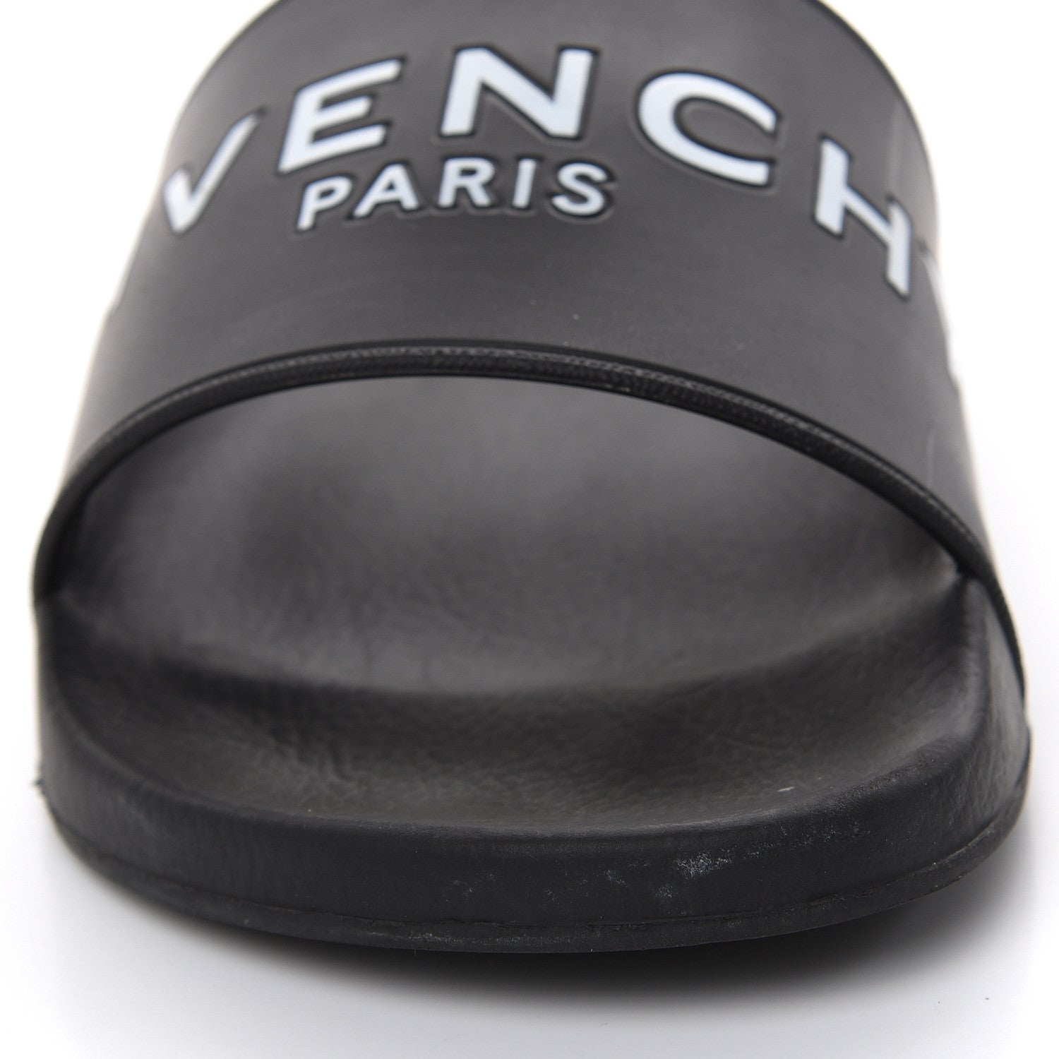 Givenchy Rubber Logo Pool Slide Sandals 40 Black 9 of 9
