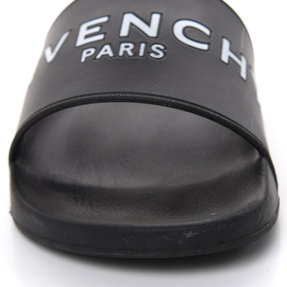 Givenchy Rubber Logo Pool Slide Sandals 40 Black 9 of 9