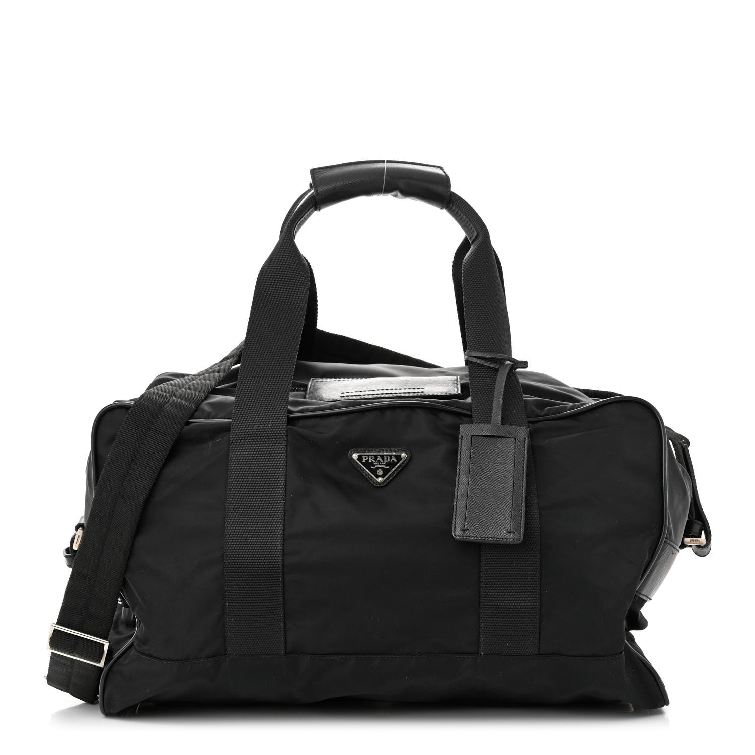 Prada Re-Nylon Saffiano Duffle Bag Black 1 of 18