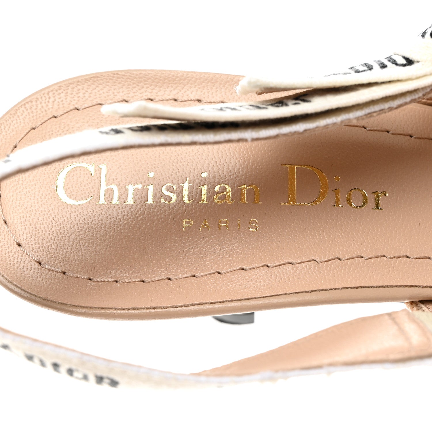 Christian Dior Technical Canvas Ribbon J Adior Slingback 65mm Pumps 36 Powder Nude 6 of 8