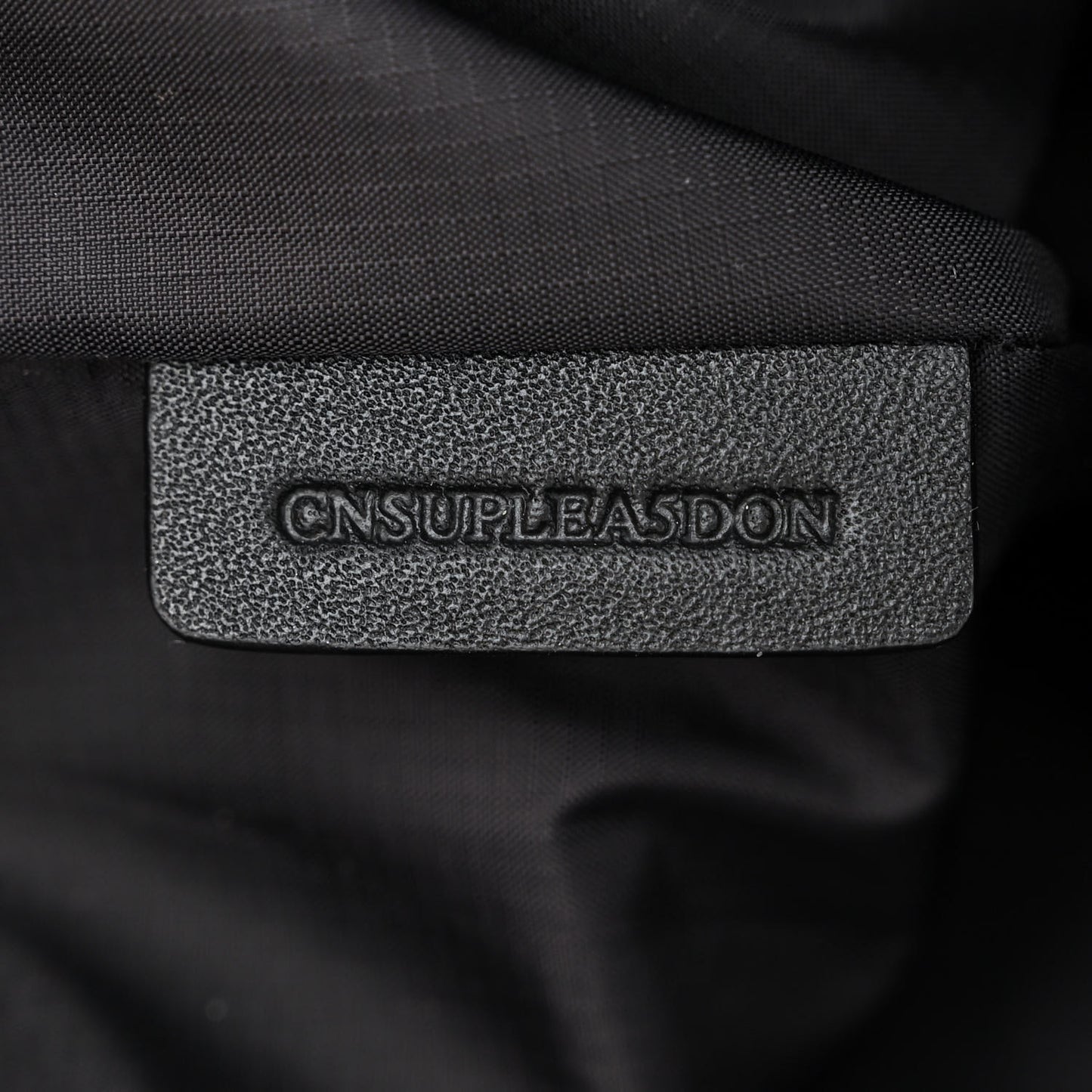 Nylon Trench Tote Black