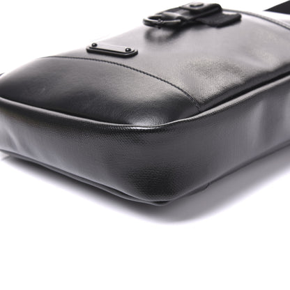 Saint Laurent Coated Canvas Rivington Race Pouch Black 6 of 8