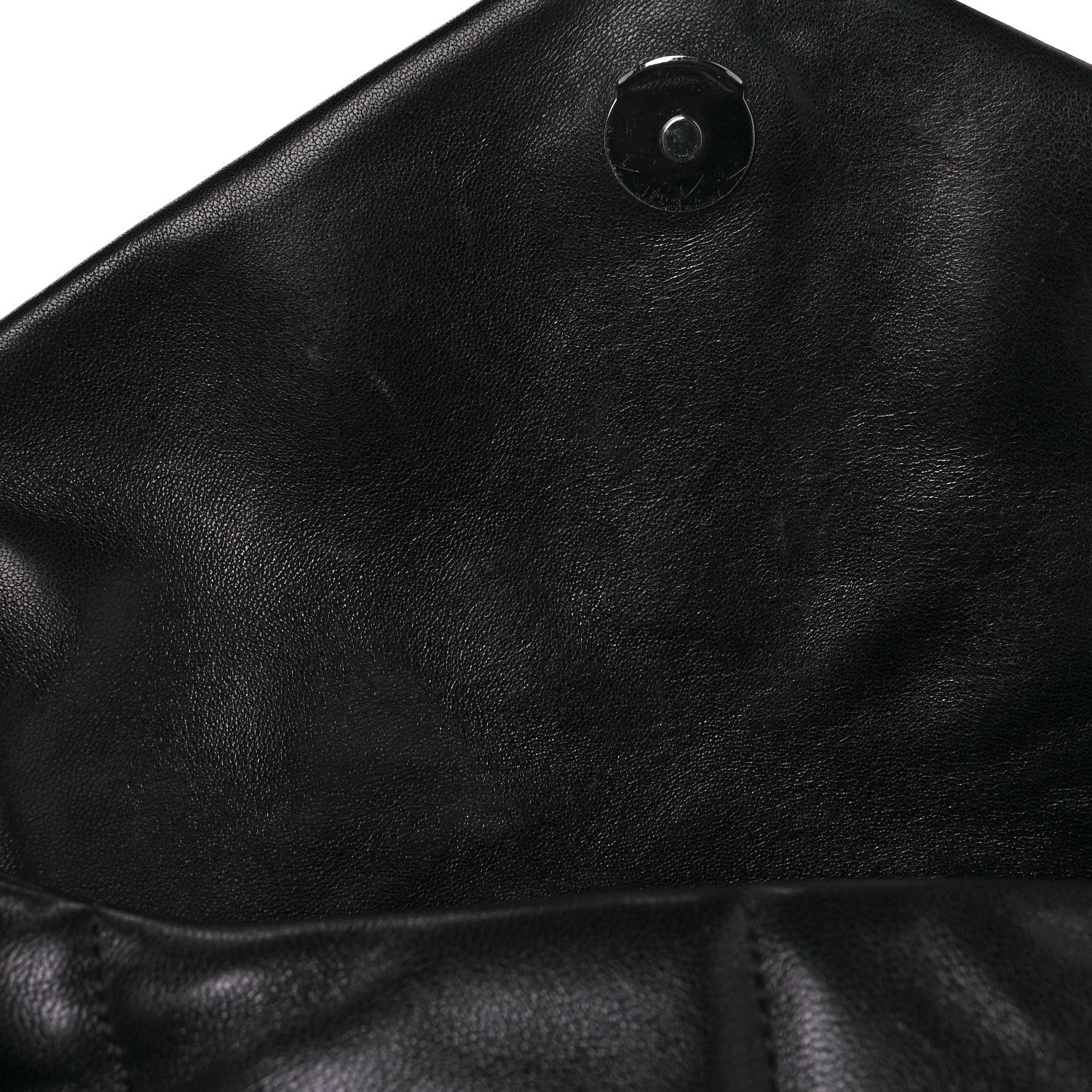 Saint Laurent Lambskin Quilted Small Loulou Puffer Monogram Chain Satchel Black 10 of 10