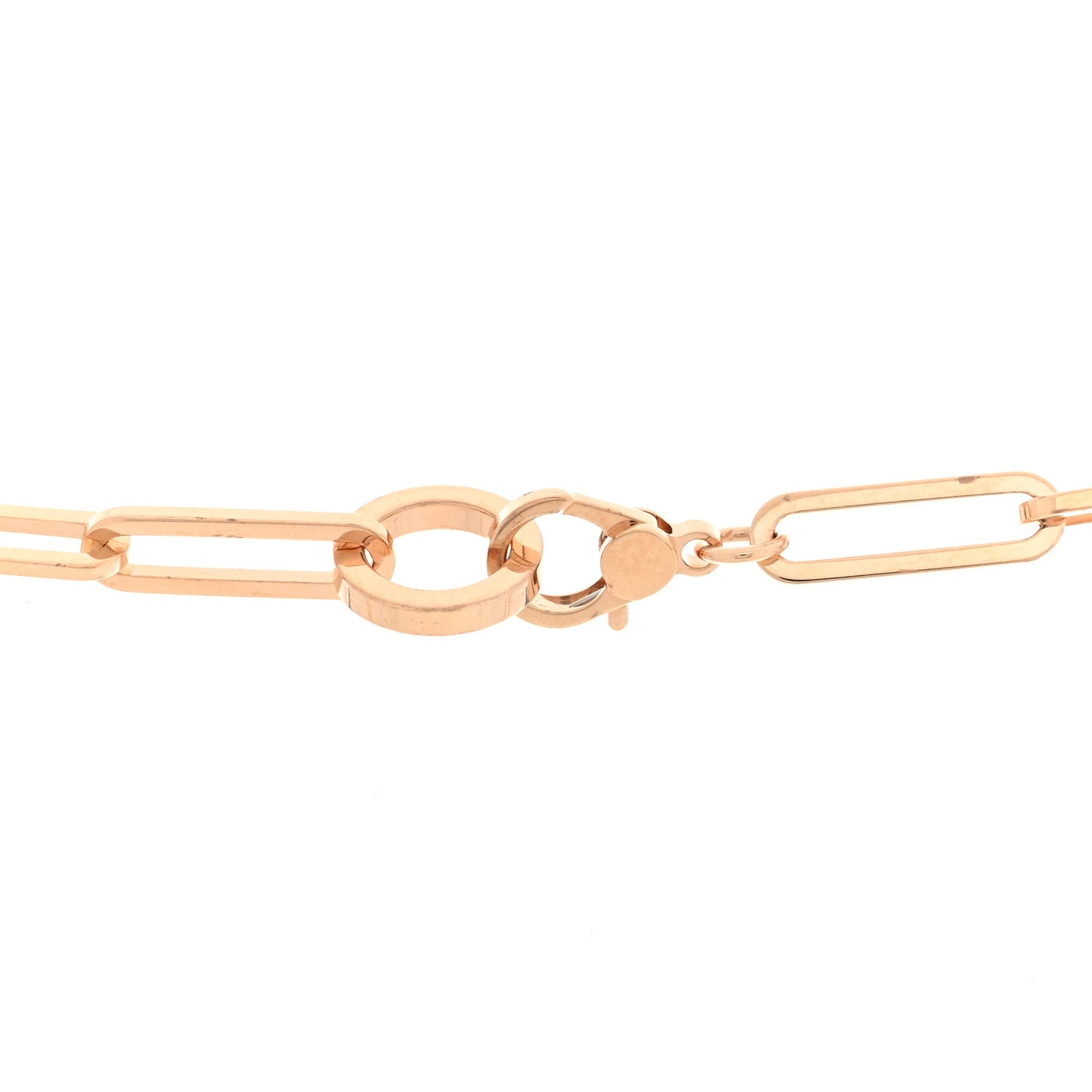 18K Rose Gold Diamond Pave Kelly Chaine Choker Necklace