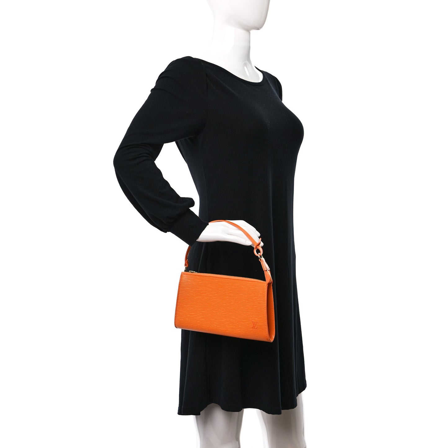 Epi Pochette Accessories 24 Mandarin