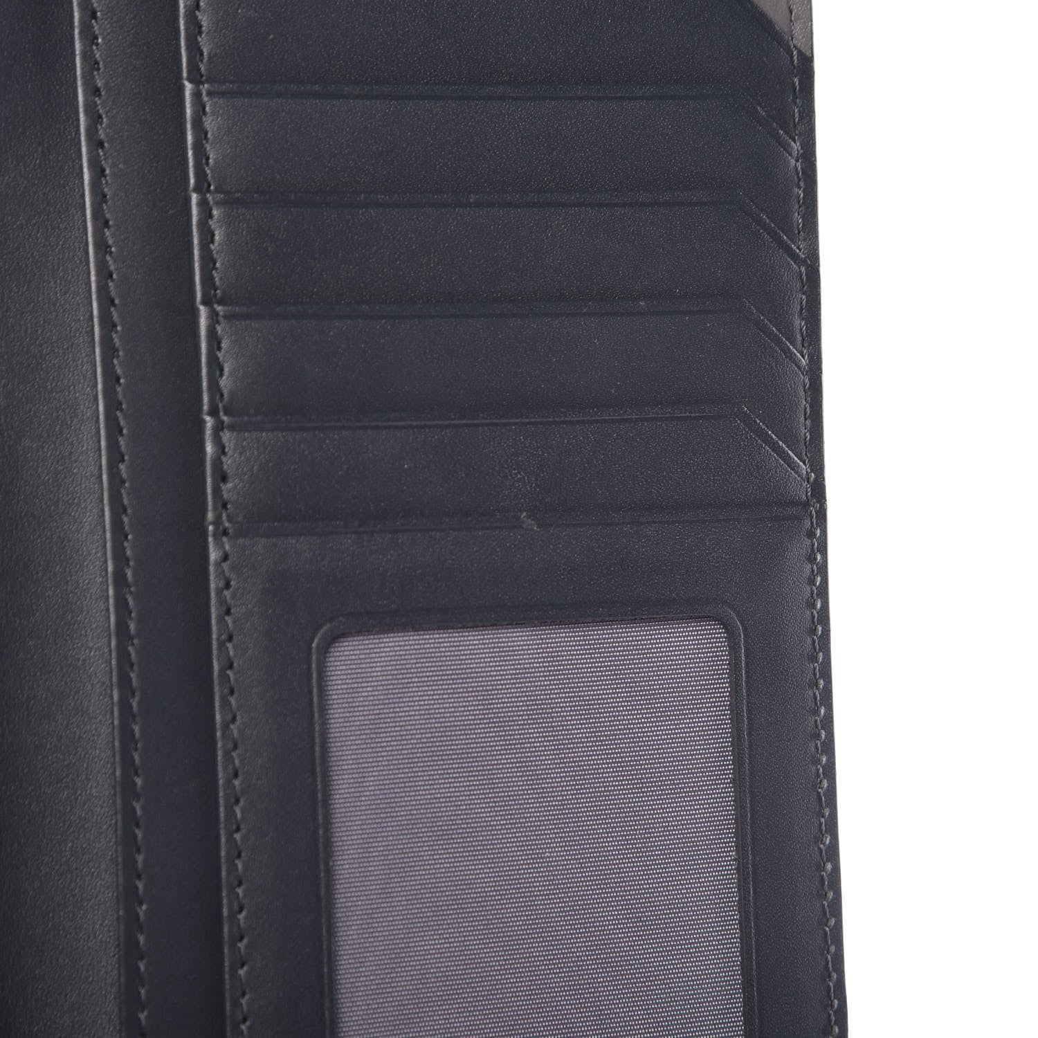 MCM Calfskin Bifold Long Wallet Phantom Gray 8 of 9