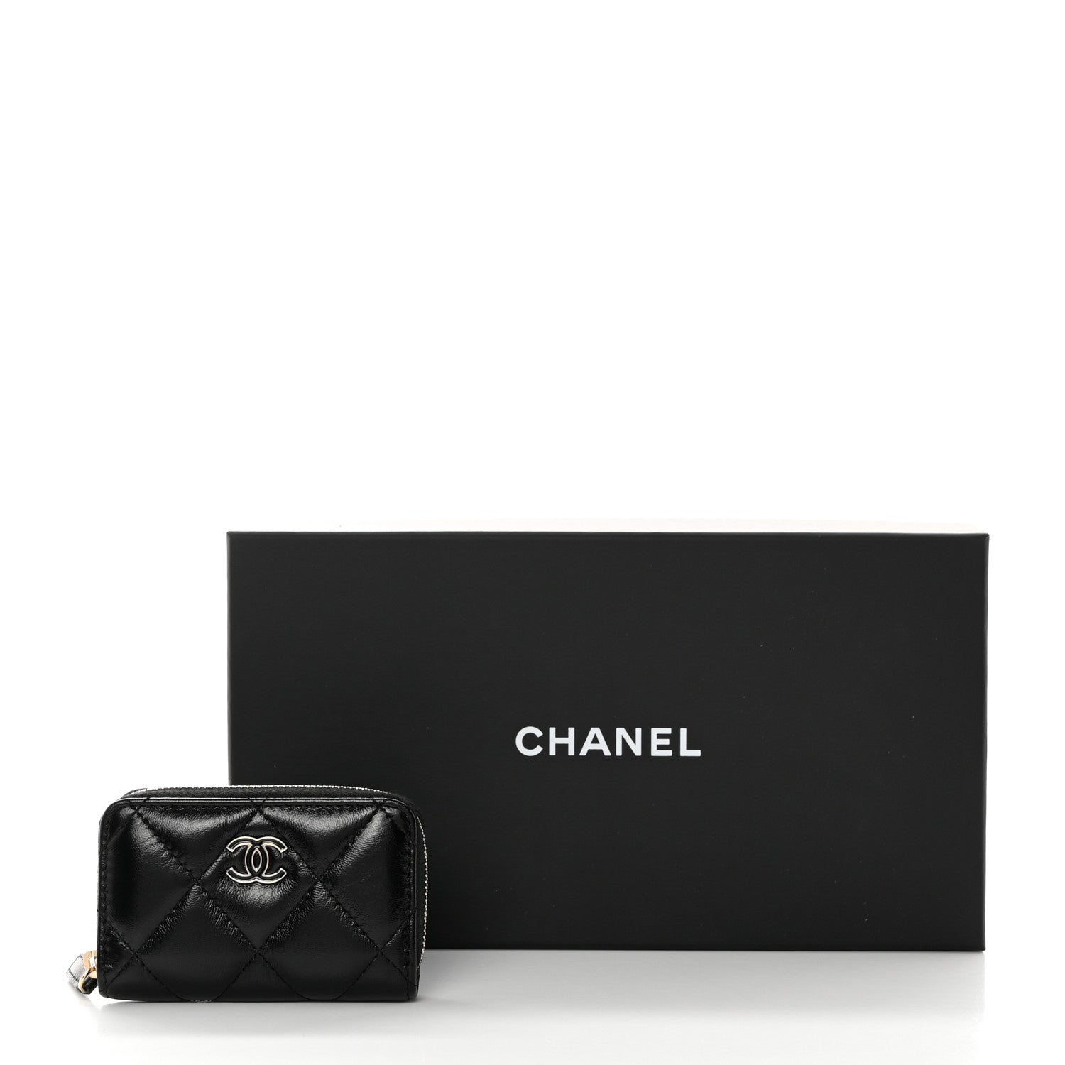 Chanel Shiny Lambskin Coin Purse Bracelet Black 9 of 9