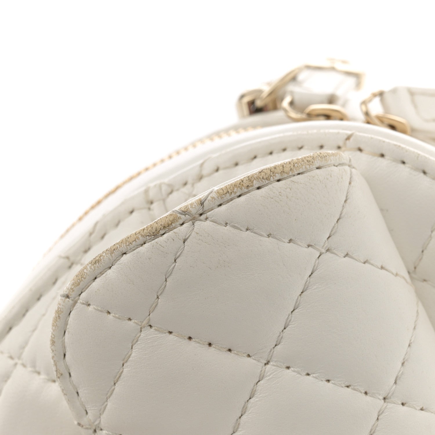 Chanel Lambskin Quilted CC In Love Heart Bag White 13 of 16