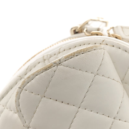 Chanel Lambskin Quilted CC In Love Heart Bag White 13 of 16