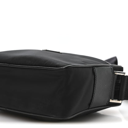 Prada Re-Nylon Vela Saffiano Pocket Double Zip Shoulder Bag Black 11 of 11
