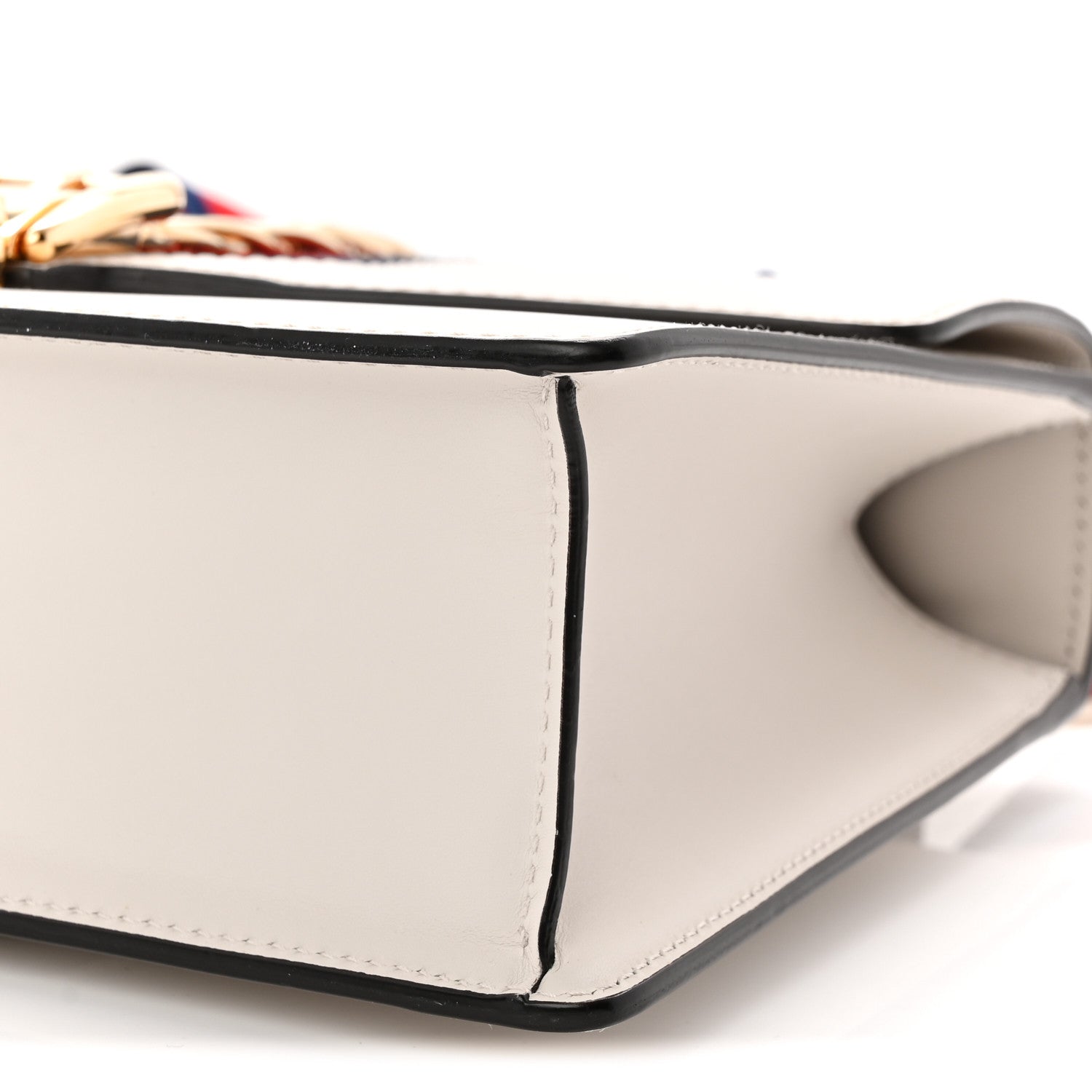 Gucci Calfskin Small Sylvie Shoulder Bag Off White 10 of 10