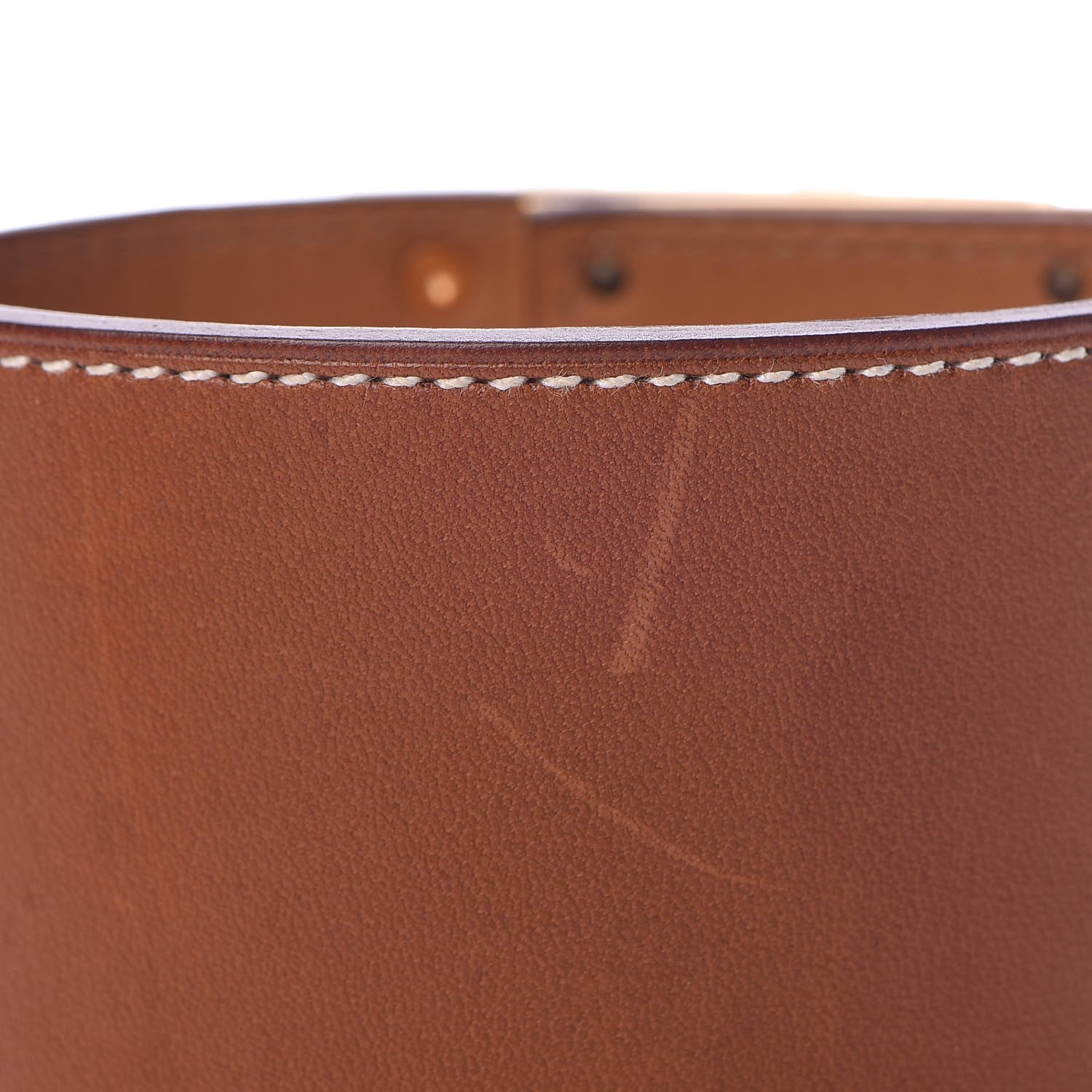Hermes Barenia Kelly Extreme Dog Bracelet S Fauve 7 of 8