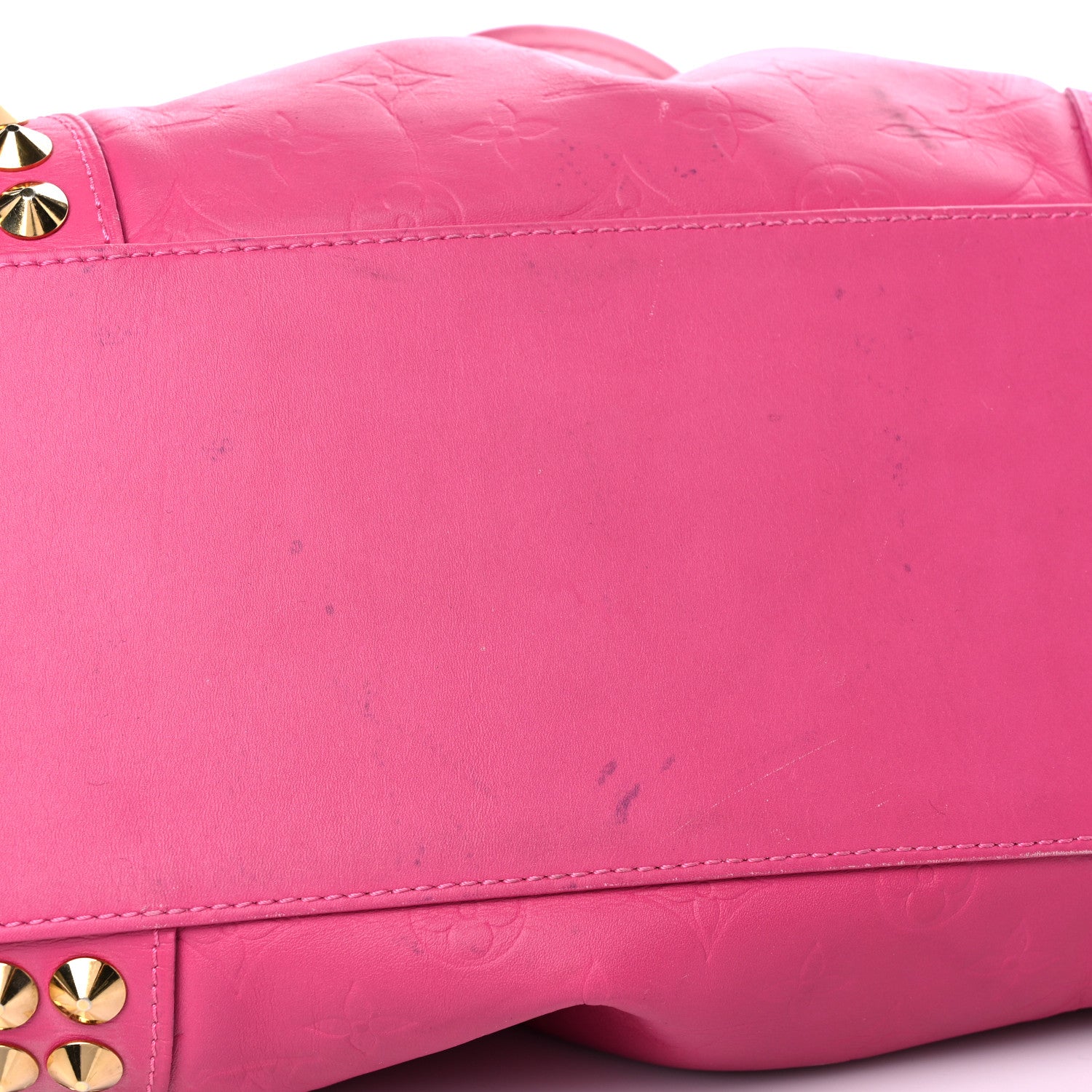 Louis Vuitton Calfskin Embossed Courtney MM Fuchsia 15 of 30
