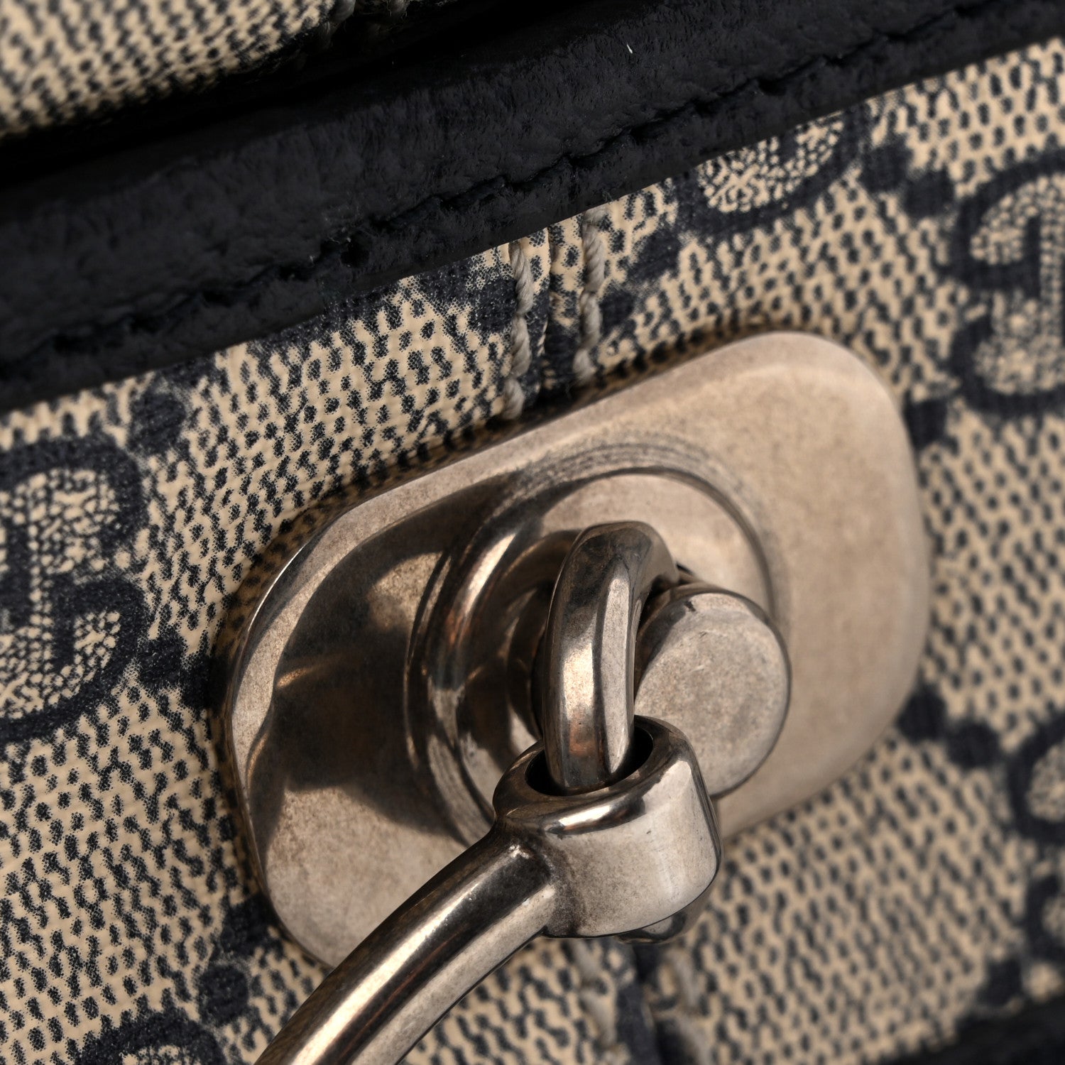 Gucci GG Supreme Monogram Web Savoy Garment Bag Beige Blue 11 of 12