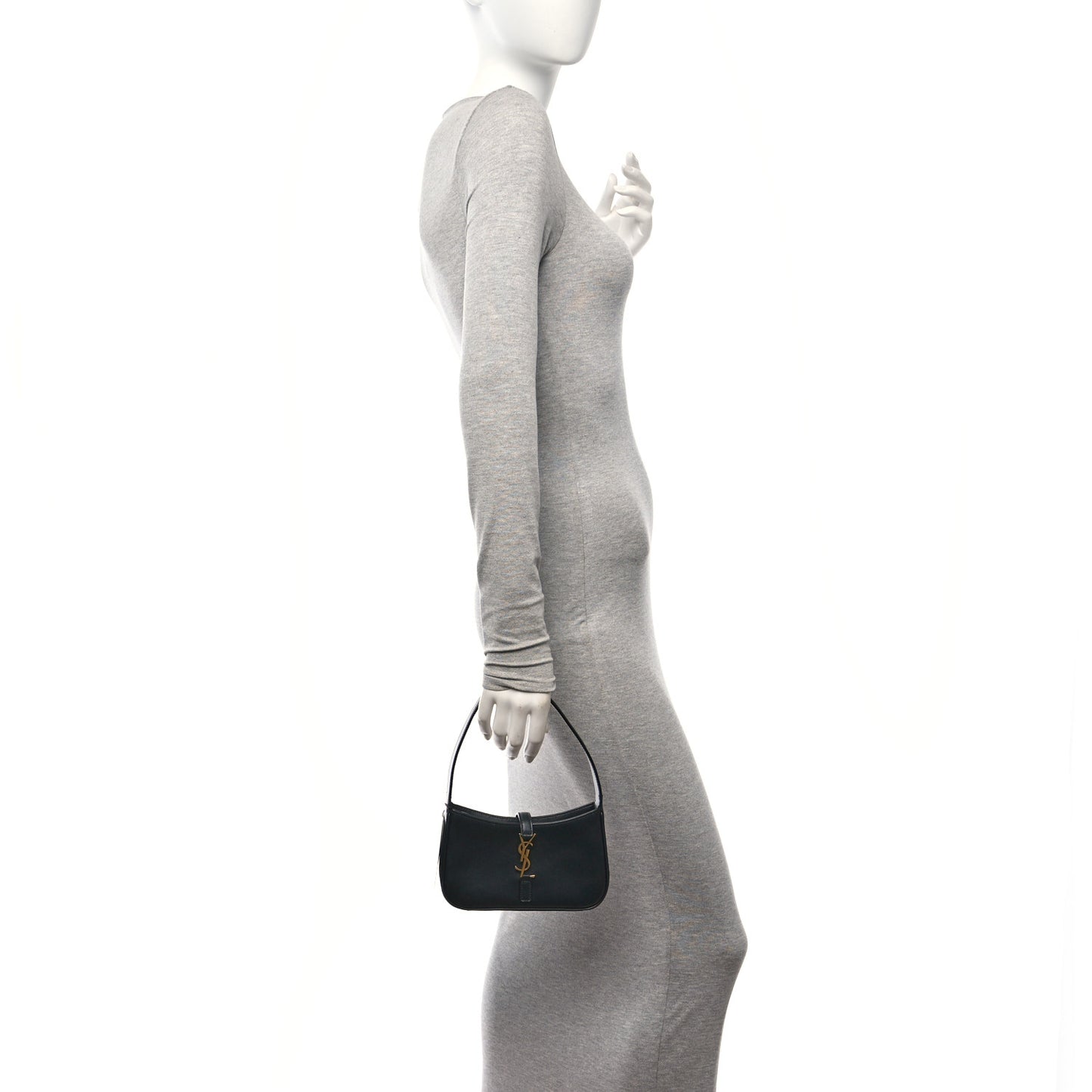 Smooth Calfskin Le 5 A 7 Mini Hobo Black
