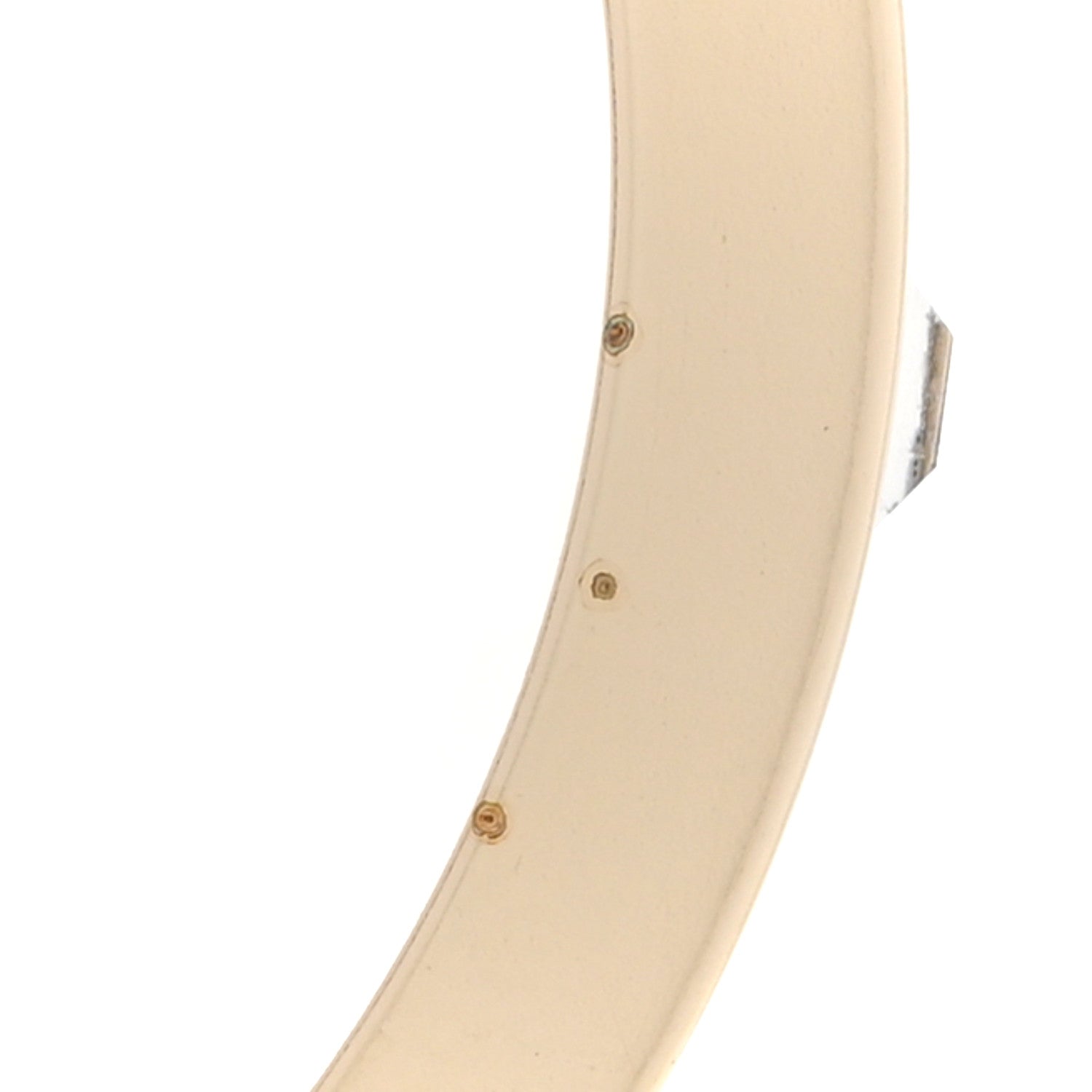 Chanel Metal Baguette Crystal Logo CC Hoop Earrings Gold 5 of 6