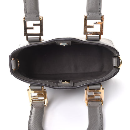 Fendi Cuoio Romano Selleria Mini FF Tote Moon 8 of 13