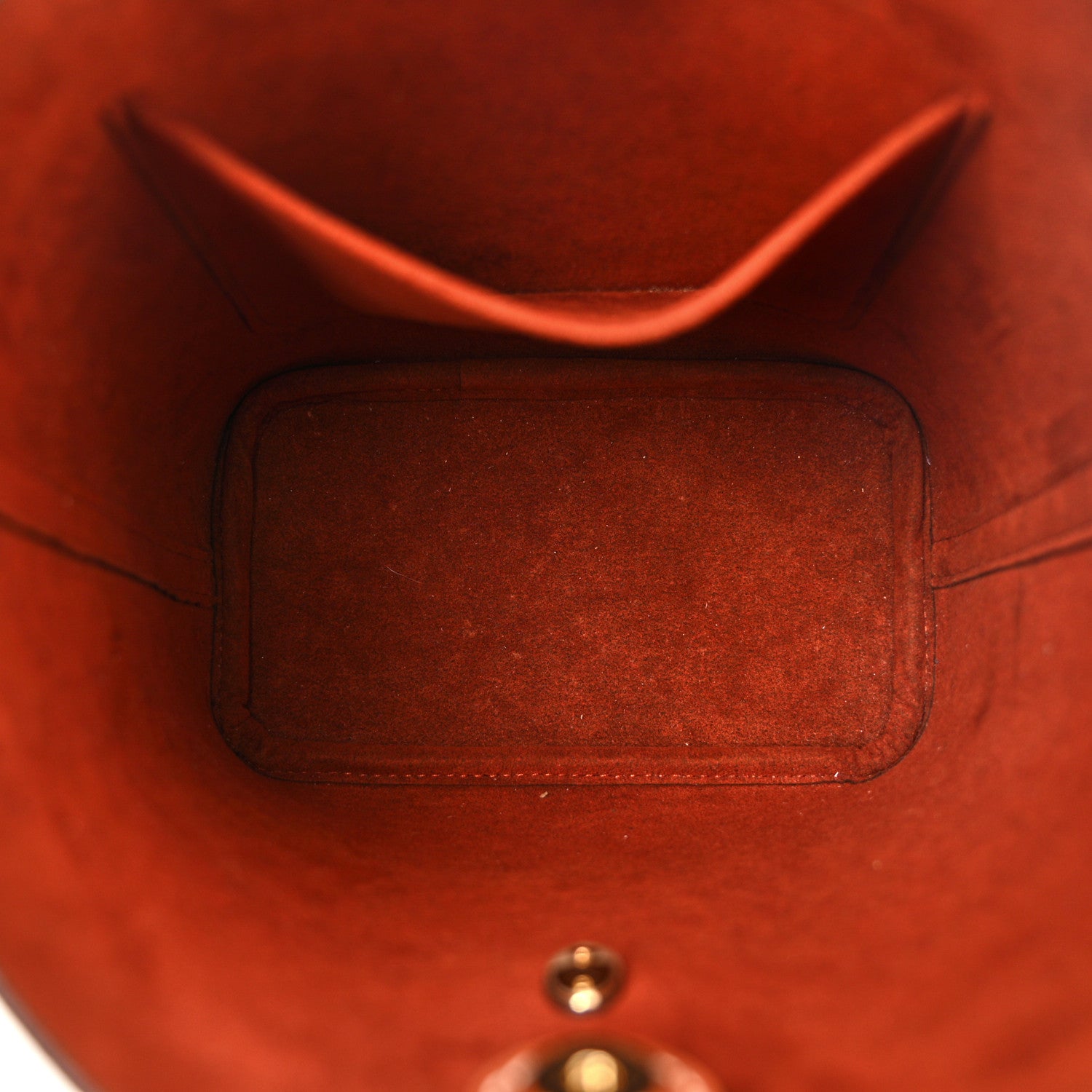 Louis Vuitton Calfskin Lock and Walk Bucket Cognac 5 of 10