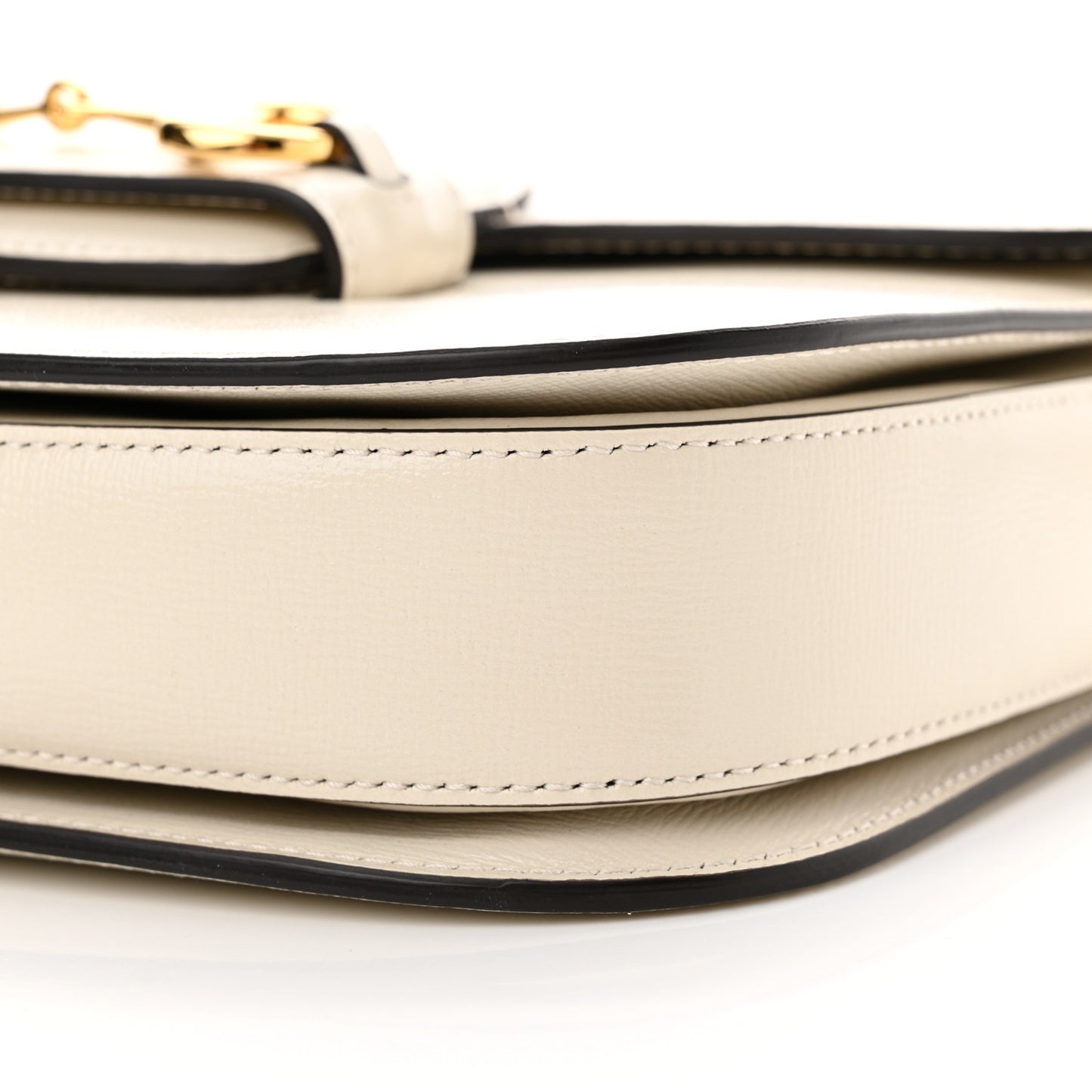 Azalea Calfskin Horsebit 1955 Shoulder Bag Mystic White