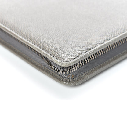 Burberry Grainy Calfskin Zip Around Organizer Grey 14 of 17