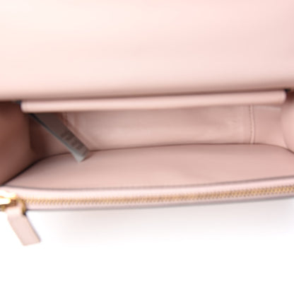 Versace Vitello Barocco Virtus Top Handle Shoulder Bag Pink 5 of 9