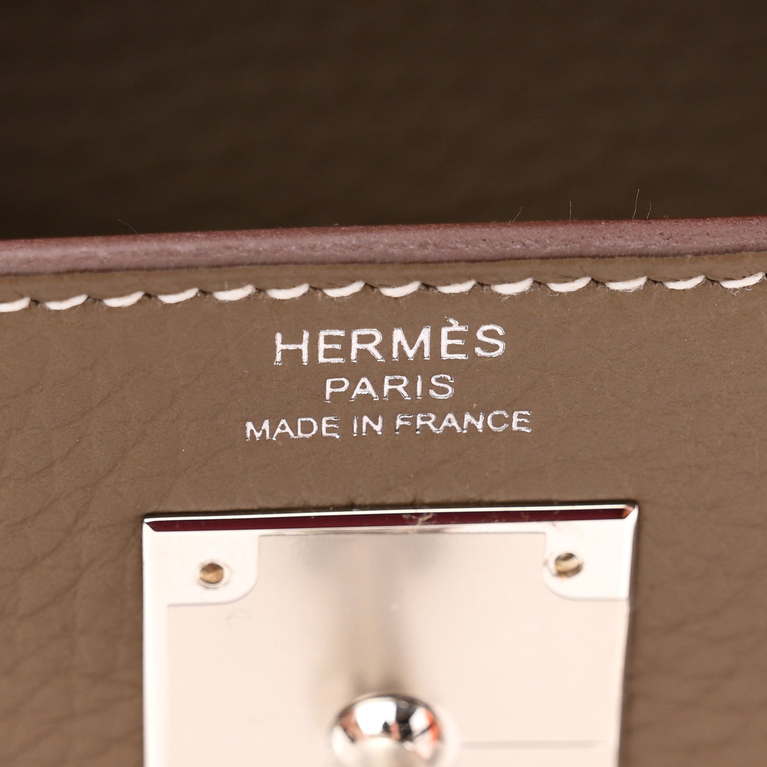 Hermes Togo Kelly Retourne 28 Etoupe 6 of 11