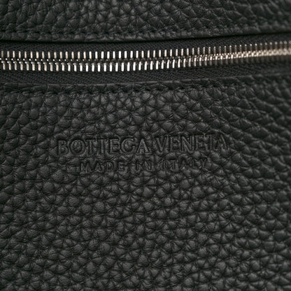 Bottega Veneta Grained Calfskin Intreccio Large Diago Crossbody Bag Black 6 of 11