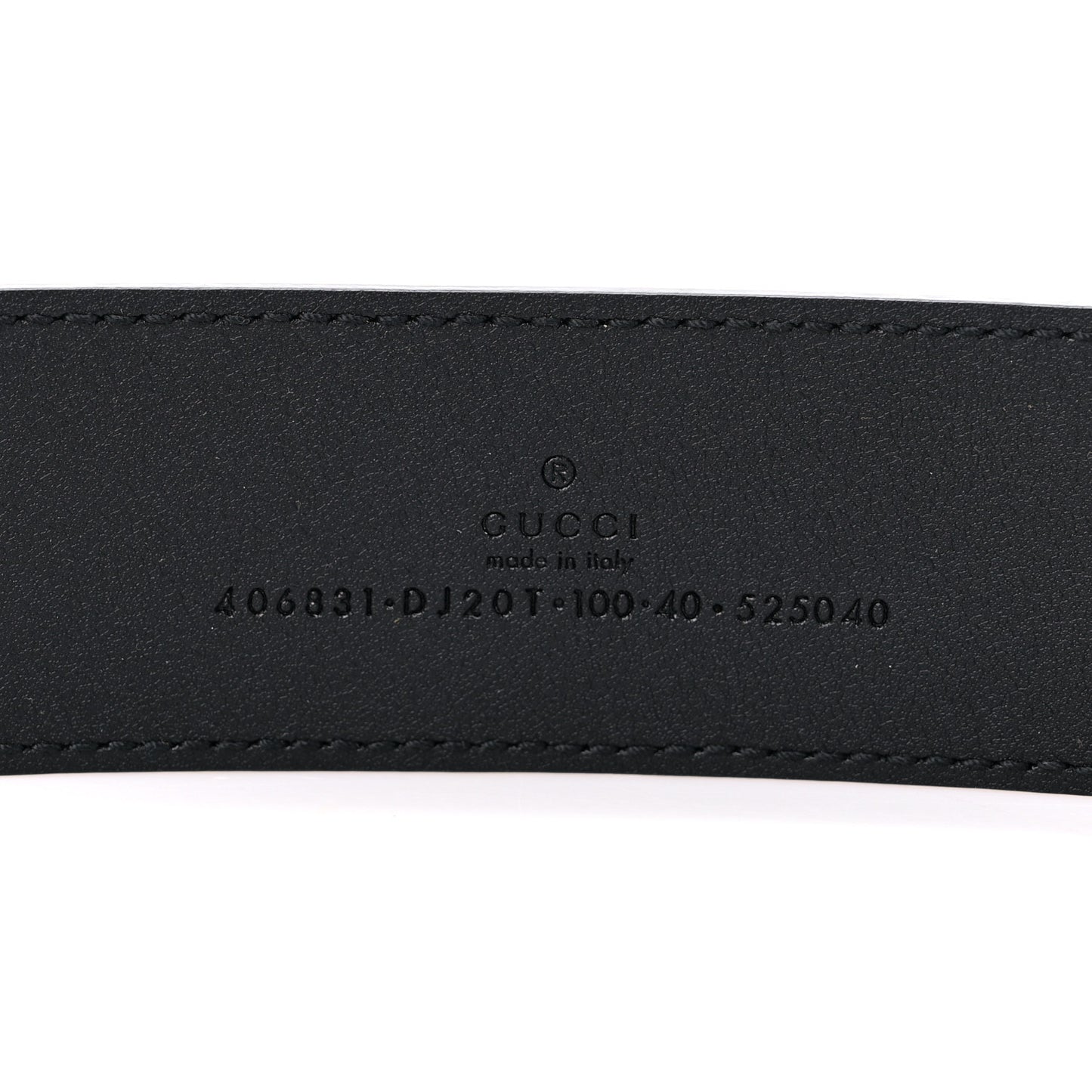 Textured Calfskin Double G 40mm Belt 100 40 Black