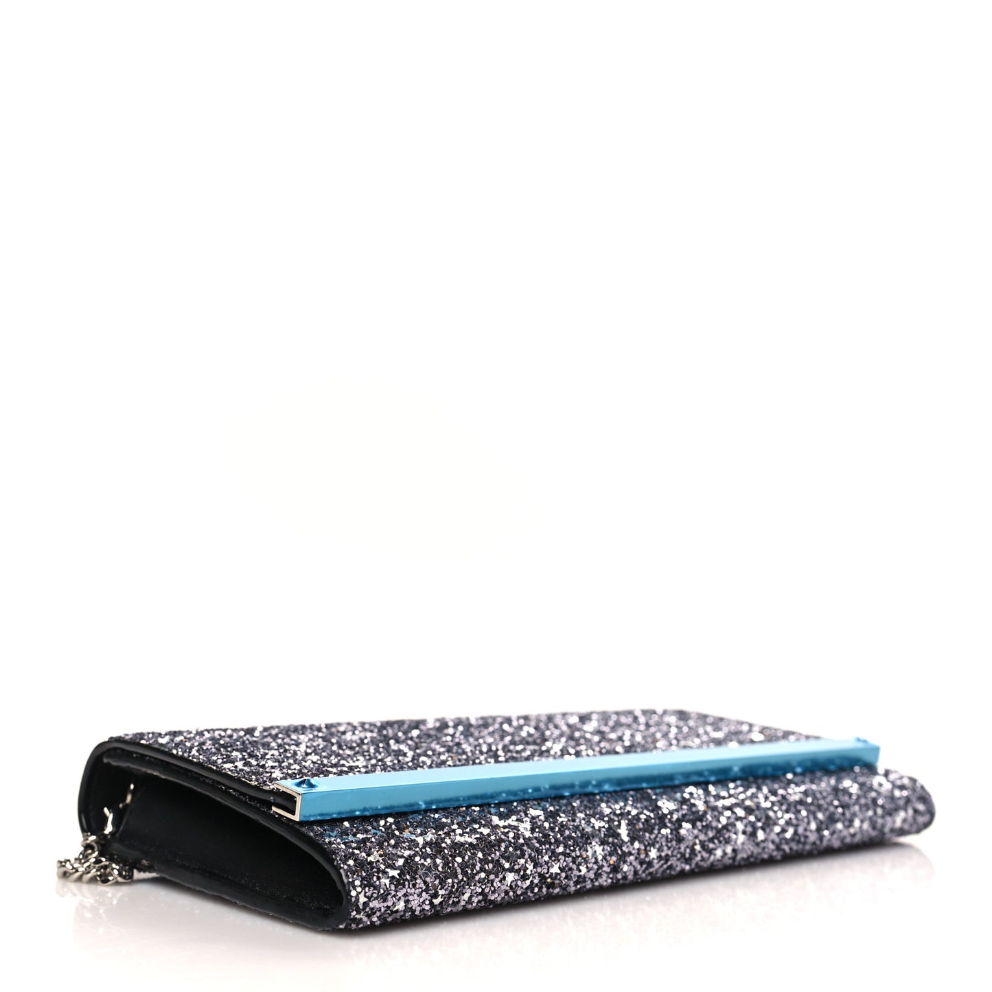 Glitter Milla Wallet on Chain Navy Mix