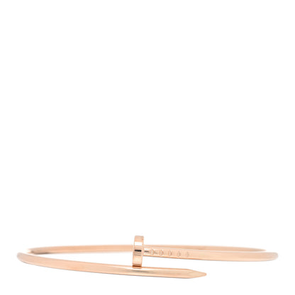Cartier 18K Pink Gold Small Juste Un Clou Bracelet 18 1 of 4