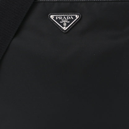 Prada Tessuto Nylon Saffiano Flat Messenger Bag Black 9 of 10
