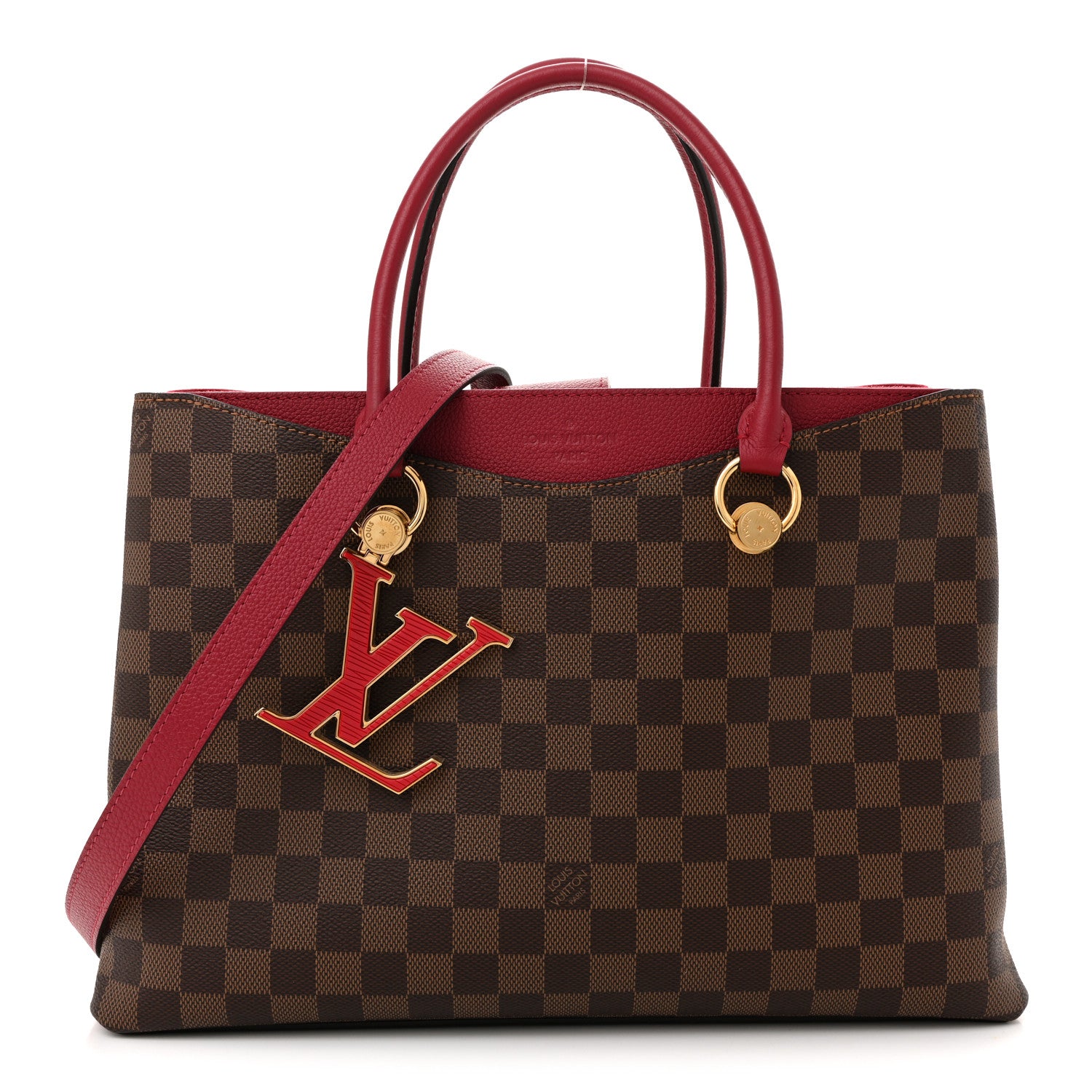 Louis Vuitton Damier Ebene LV Riverside Lie De Vin 1 of 11