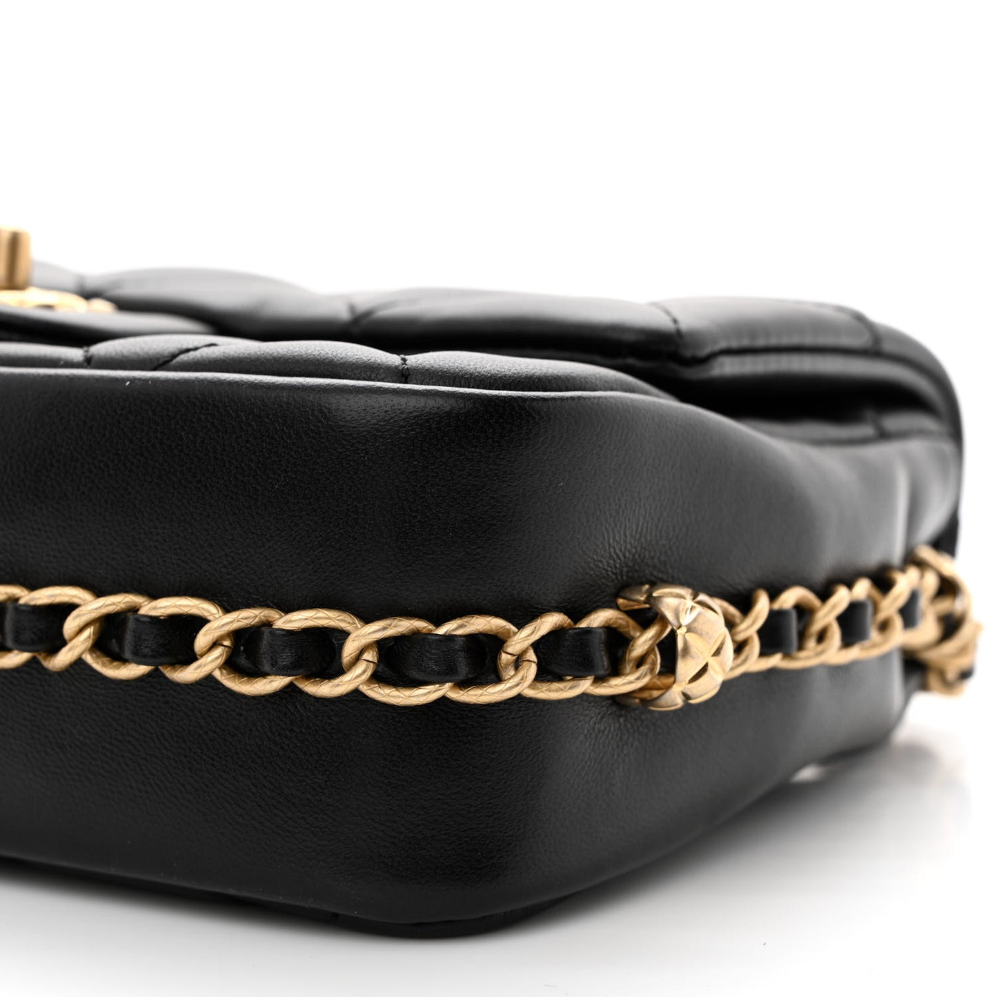 Lambskin Quilted CC Small Dynasty Flap Black