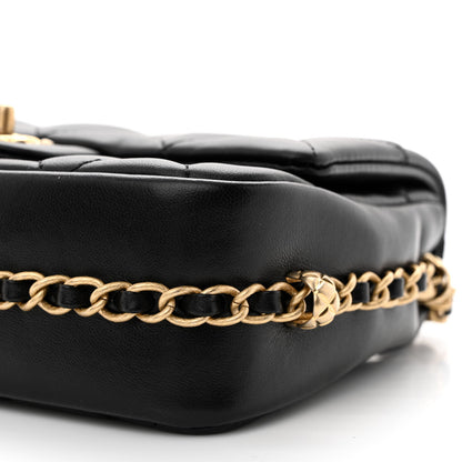Chanel Lambskin Quilted CC Small Dynasty Flap Black 11 of 12