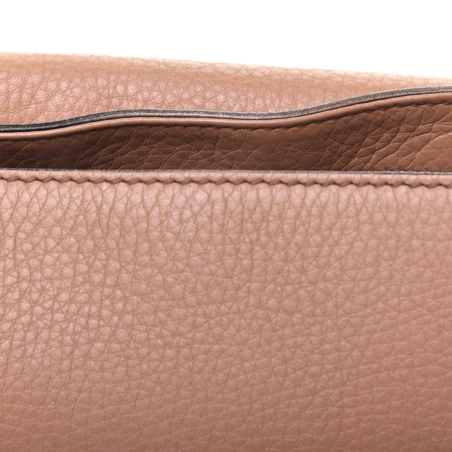 Gucci Pebbled Calfskin Medium Soho Flap Crossbody Camelia 15 of 25