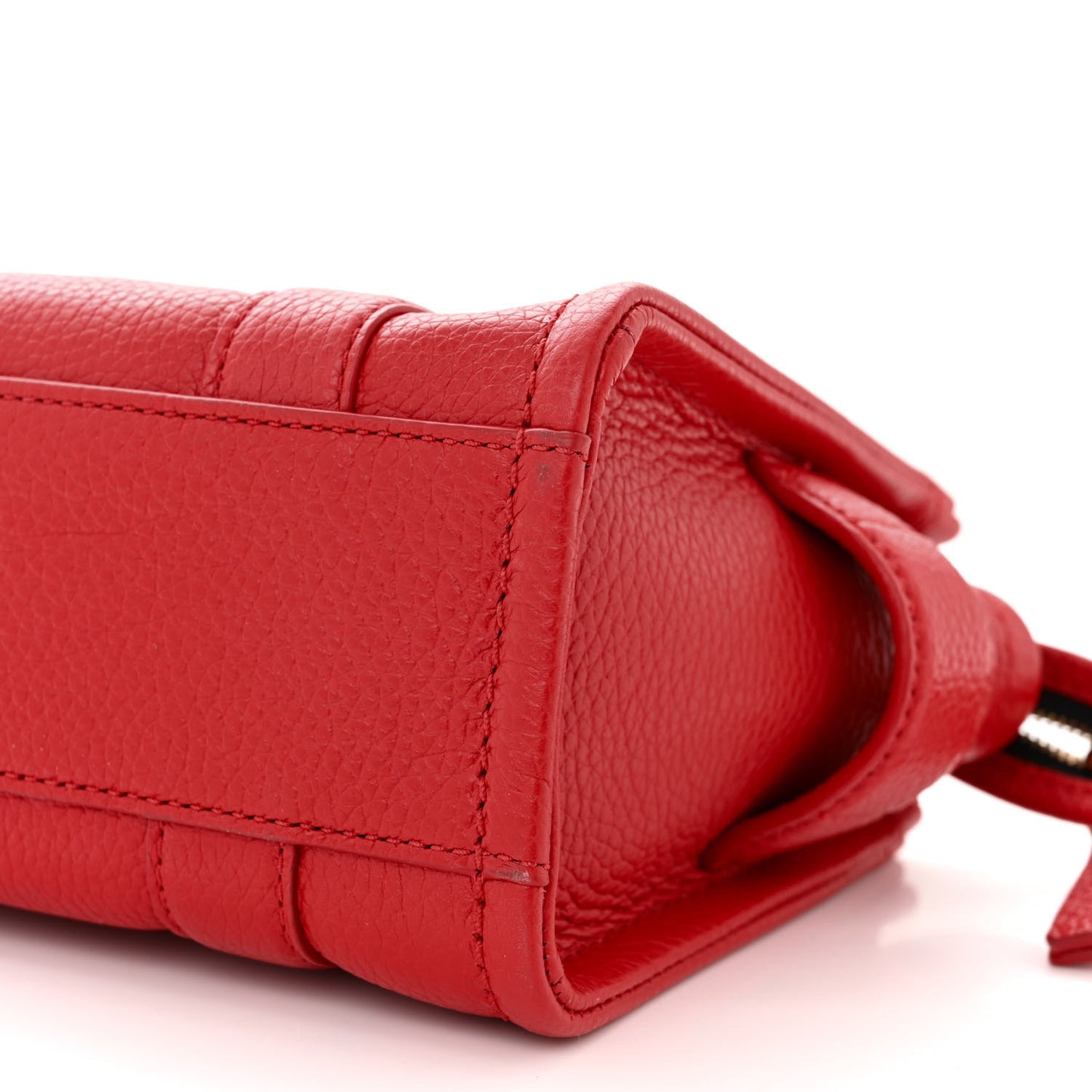 Grained Calfskin Mini The Tote Bag Red